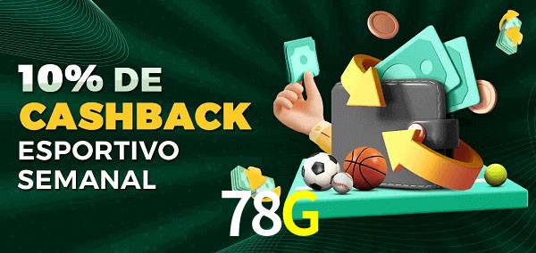 10% de bônus de cashback na 78G