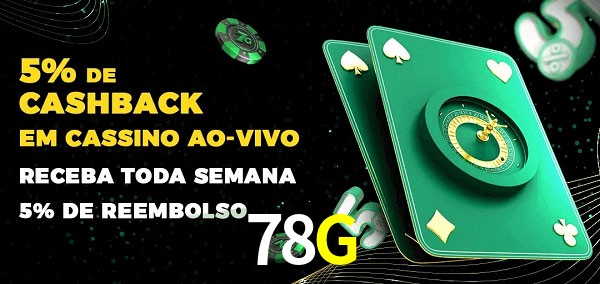 Promoções do cassino ao Vivo 78G